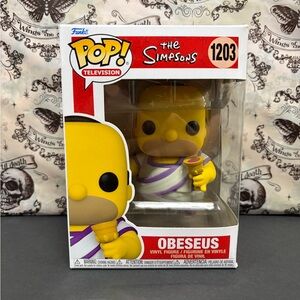 The Simpsons Homer Simpson Funko Pop Vinyl Obesus Television 1203 NOT MINT BOX